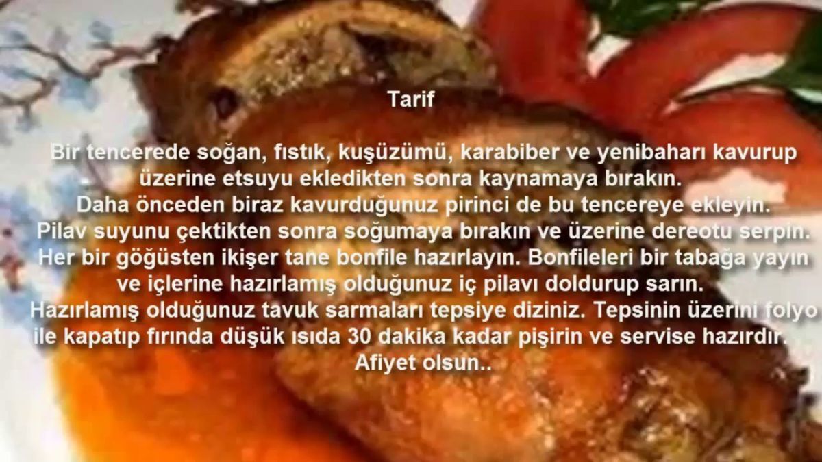 Piliç Topkapı Tarifi Videosu Piliç Topkapı Tarifi Videosu
