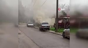 Trafikte 'çiğ köfteli' kadın trafik magandası!