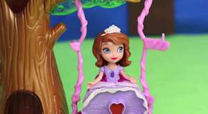 Sofia The First Tree House Disney Frozen Sven Play-Doh Saddle Reindeer Forest Playset DisneyCarToys 