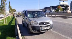Genç kadın kendini kurtaran polise kafa attı