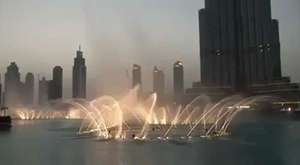 Dancing fountain in Dubai 