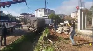 Bursa'da kuvvetli sağanaktan zarar gören arazilerde zarar tespiti