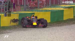 F1 2016 Monako GP - Max Verstappen Q1'de ki Kazası