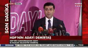 HDP'nin Cumhurbaşkanı adayı Selahattin Demirtaş