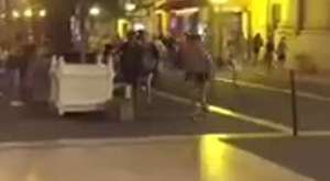 Fransada saldırı! videosu panik anı