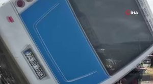 Bursa'da kürekli yumruklu kavga kamerada