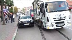 Bursa'da yolu kapatan konvoya ceza yağdı!