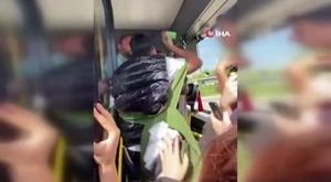 Futbol maçında taraflar bir birine girdi, polis havaya ateş açarak ayırdı