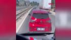 Silivri'de ambulansa yol vermeyen sürücü kamerada