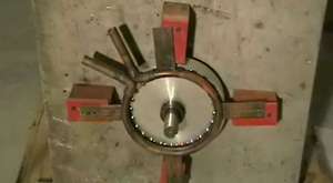 Heating Copper Wheel with Permanent Magnets 