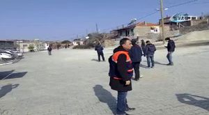 Çan’da Tepeköy rampası buz pistine dönüştü