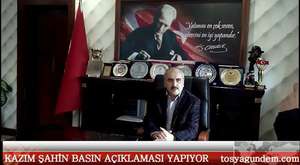 Tosya Belediye Başkanı Kazım Şahin'in Basın Açıklaması