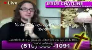 Bir Müslüman telefonla Hristiyan Canlı Show'una katılıyor