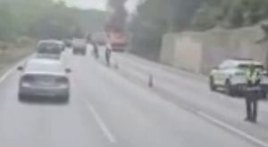 Bursa’da motosikletli sürücü yolun bittiğini fark etmeyince boş alana uçtu