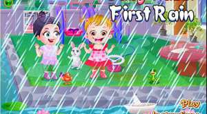 hazel bebek yağmurlu gün oyunu video izle