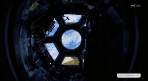 Space-Station Fisheye Fly Through 4K Ultra-HD