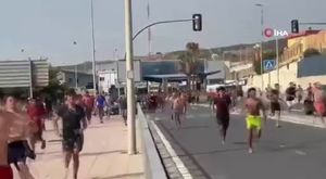 Bursa’da sürücülerin kavgası kamerada!