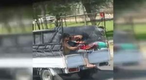 TEM’de kadın sürücüyü kamyonla sıkıştırıp takip taciz etti!