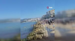 Bursa'da korku dolu anlar! Patikadan düştü mahsur kaldı