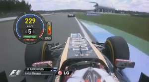 Brezilya GP 2014 - Jenson Button ve Kimi Raikkonen'in Kapışması