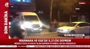Marmara ve Ege'de 5,3'lük Deprem