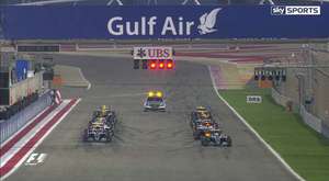 Bahreyn GP 2015 - Vettel ve Perez'in Kazası