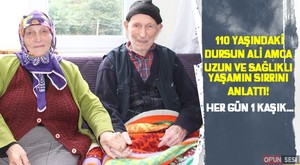 110 yaşındaki Dursun Ali amca uzun ve sağlıklı yaşamın sırrını anlattı! Her gün 1 kaşık...