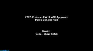 LTCD Erzincan RW11 VOR Approach (FAST)