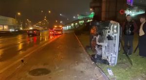 Bursa'da ezilmekten son anda kurtuldu