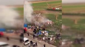 Bursa'da forklift taşıyan kamyon alevlere teslim oldu