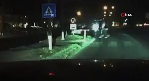 Osmaniye'de Sağanak Yağış Hayatı Felç Etti Yıldırım Kameraya Yansıdı