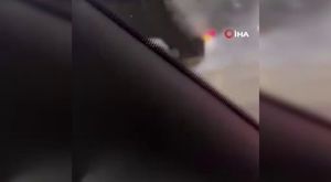 Bursa'da takla atan araç akaryakıt istasyonuna daldı