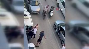 Bursa'da scootera binen çocuğun üzerinden otomobil geçti