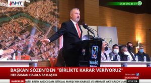 Doğu Türkistan Cumhurbaşkanı Abduvali Buğrahan Osman, Anadolu Birliği Partisinin Programına Katıldı. 