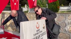 Bursa'da şehitlik hırsızı yakalandı