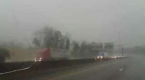 DRIVING IN THE RAIN , RAMP TO I-185 SOUTHBOUND 