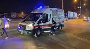 Ambulansın çarptığı engelli kişi metrelerce sürüklendi