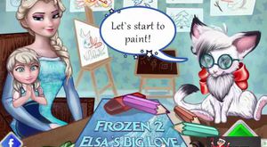 Elsa ve anna boyama oyunu