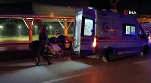 Ambulansın çarptığı engelli kişi metrelerce sürüklendi