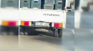 Bursa'da feci kaza! Takla atan araç ters döndü