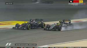 Vettel'in 2. antrenmanlarda attığı spin