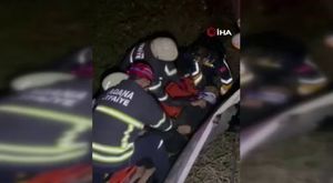 Park halindeki otomobile çarptı, takla attı