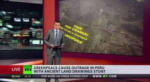 Greenpeace damages ancient Nazca lines in Peru