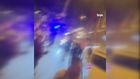 Milliler Avusturya'yı 2-1 Yendi, trafik polisi vatandaşın galibiyet coşkusuna üçlü çektirerek ortak oldu