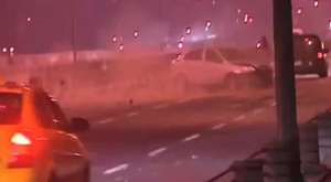 Haliç Köprüsü'ndeki inanılmaz kaza anları - YouTube