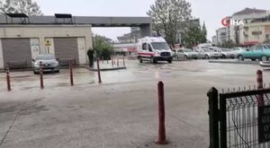 Bursa'da 1. kattan düşen çocuğu çuvallar korudu
