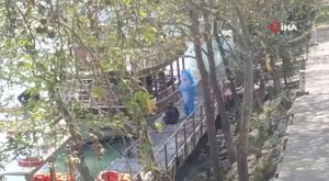 KASKLI ŞÜPHELİ ASANSÖRE İDRARINI YAPIP DAMDAKİ KUŞLARI ÇALDI