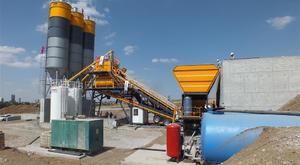 ins machinery skiphoist concrete plant for precast application in Israel. ins makina beton santrali 