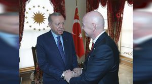 Cumhurbaşkanı Erdoğan, Fifa Başkanı İnfantino'yu kabul etti