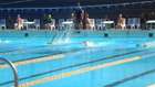 8 Year Old Boy Wins 50 Meter Freestyle Swimming Race.